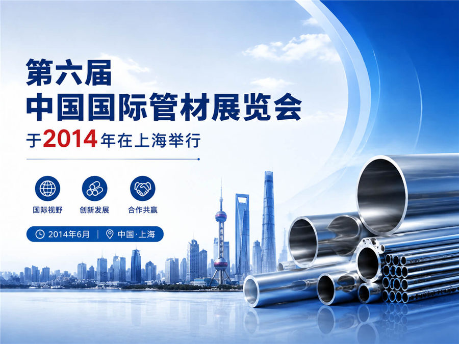 第六届中国国际管材展览会于2014年在上海举行